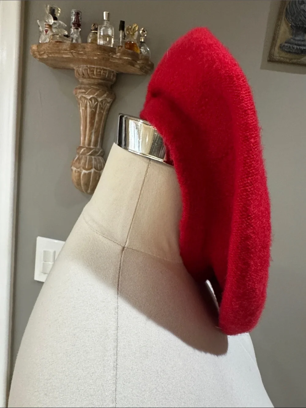 Red Wool Beret - Unbranded